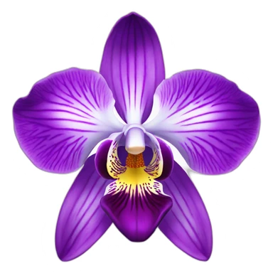 purple orchidea sticker