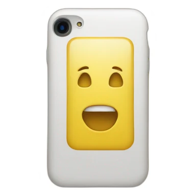 yellow iphone sticker