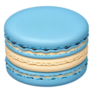 Single blue macaron sticker