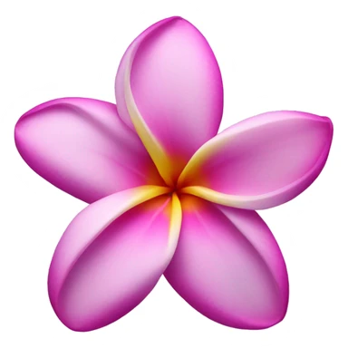 Plumeria pink with purple in the middle sticker