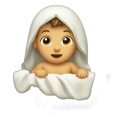 baby jesus in manger sticker