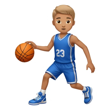 boy playing basketball  sticker