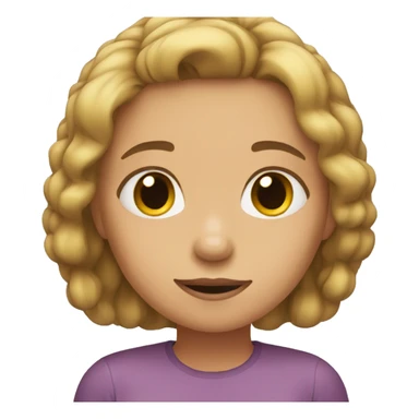 girl with quiet hand pose sticker