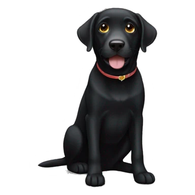 Black Labrador sticker