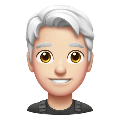 grato blanco con moño rosa sticker