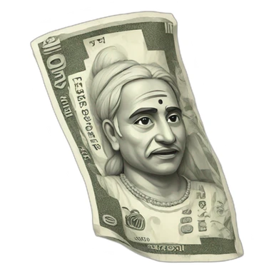 indian currency sticker