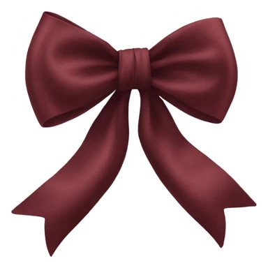 dark red silk bow sticker