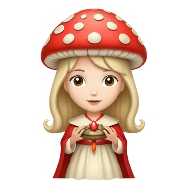 Mushroom princess sticker