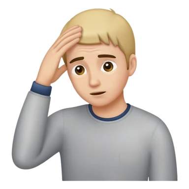 Itching head sticker