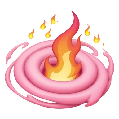 pastel pink fire sticker