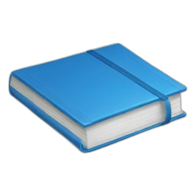 blue notebook sticker