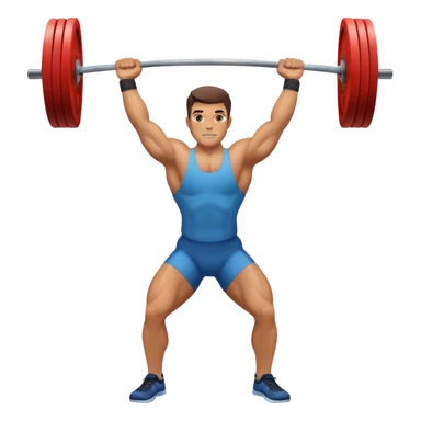 clean and jerk exercise sticker
