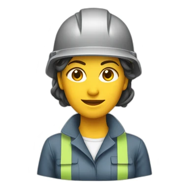 Female mechanical engineer sticker