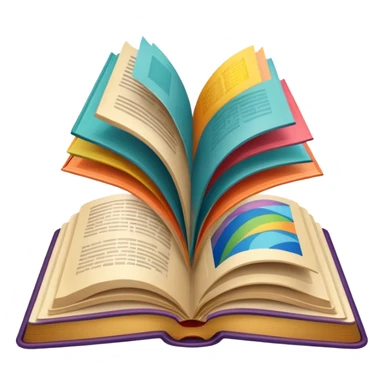 an open book with wallpaper samples. sticker