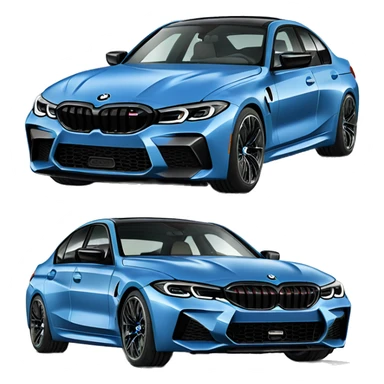 Blue BMW g80 m3 sticker