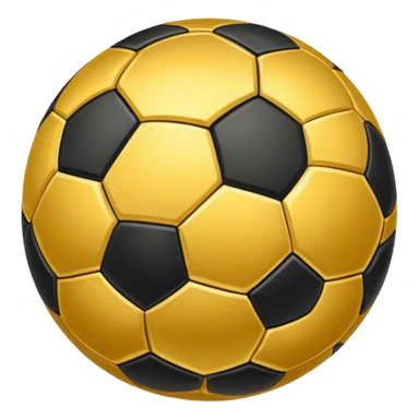 Golden soccer ball sticker