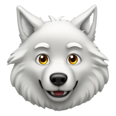 white big bad wolf sticker