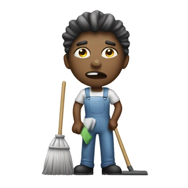 cleaner with bad attitude  sticker