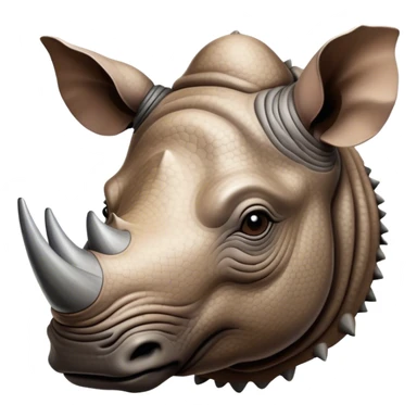 Person as a rhino  sticker