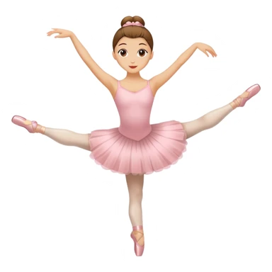 Cabeza de café con cuerpo de bailarina de ballet sticker