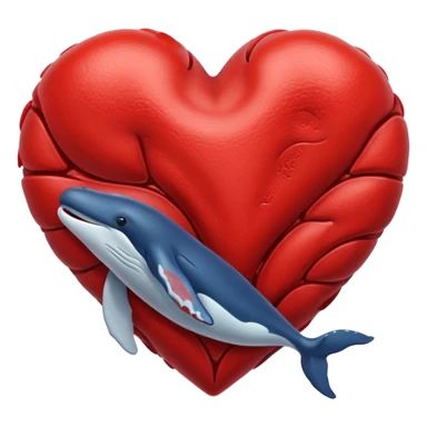 whales heart sticker