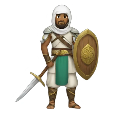 warrior muslim  sticker