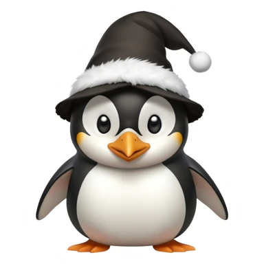 raging penguin with magical hat sticker