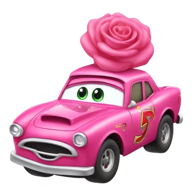 Flash mcqueen en rose bonbon  sticker