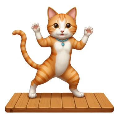 Cat dancing on table





 sticker