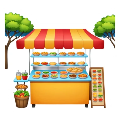 food stall sticker