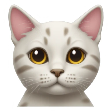Cat with heart eyes sticker