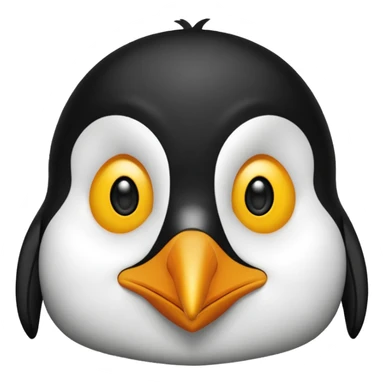 Cara de pingüino  sticker