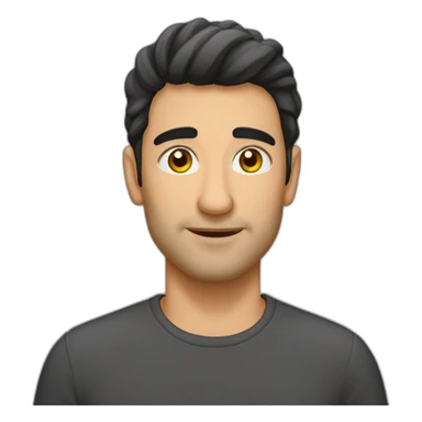 پسر نوجوانی که وقتی لبخند میزند یکی از ابروهایش به صورت ناخودآگاه بالا میرود sticker