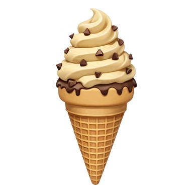cookie dough ice cream cone  sticker