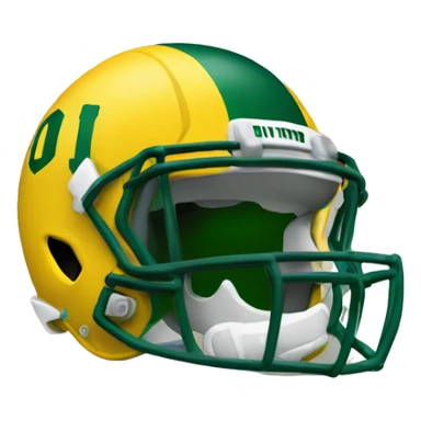 Donald trump wearing Oregon football helmet sticker