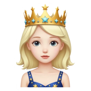 Star twin girl sticker