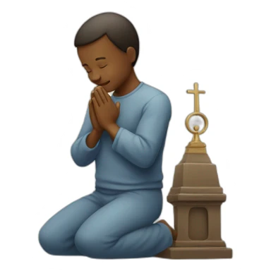 Praying the lord sticker