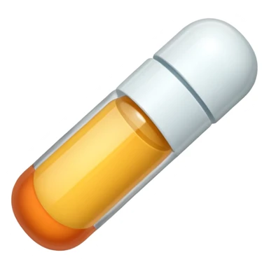 two-tone medicine pill, simple, clean, no extra details sticker