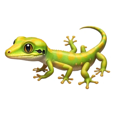 cinematic-cute-realistic gecko-portrait-emoji,-head-tilted-playfully-and-inquisitively,-featuring-a-small,-charming-body-with-smooth,-vividly-patterned-scales,-bright,-sparkling-eyes-and-delicate,-sticky-toe-pads,-simplified-yet-irresistibly-adorable sticker
