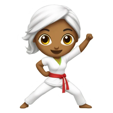 Capoeira mulher sticker