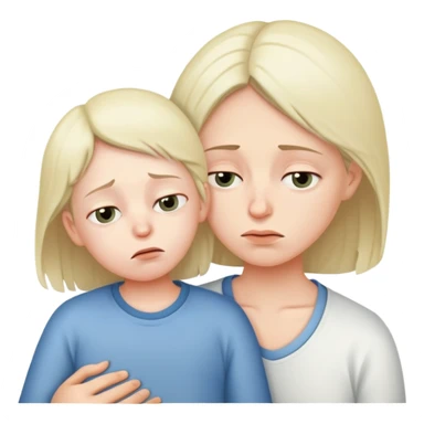 Son and mother both sick  sticker