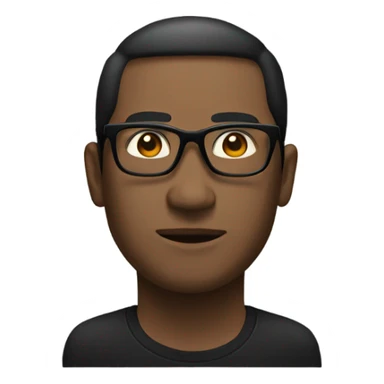 A men black tall with nattes and the black glasse and A taroko sticker