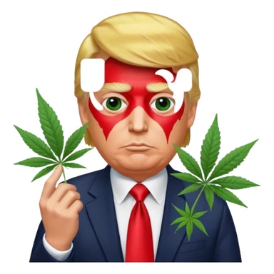 Марихуана и трамп sticker