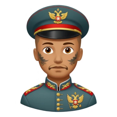 tatooed soldier, Russia ancient sticker