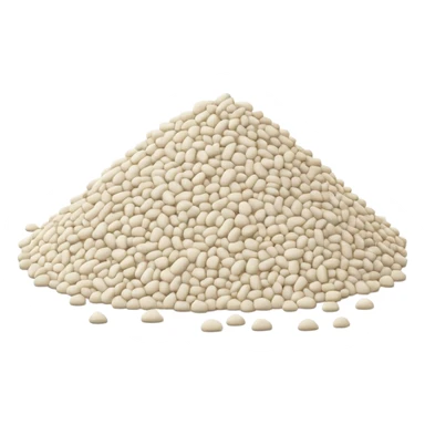 a pile of cat litter (white) sticker