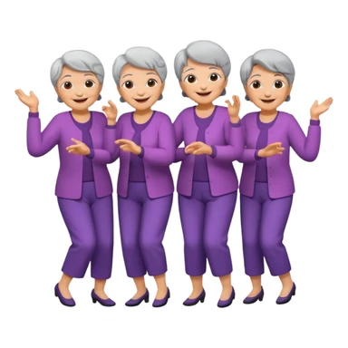 Grandmas dancing sticker