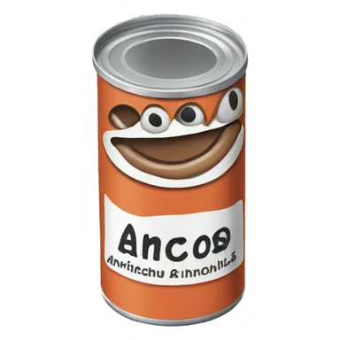 Can of anchovies sticker