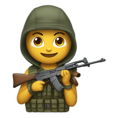 Gato con ak47  sticker