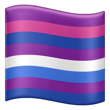 Straight ally flag combined with bisexual flag sticker