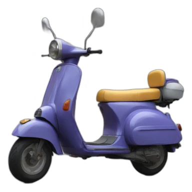 scooter that gets hit by a car sticker